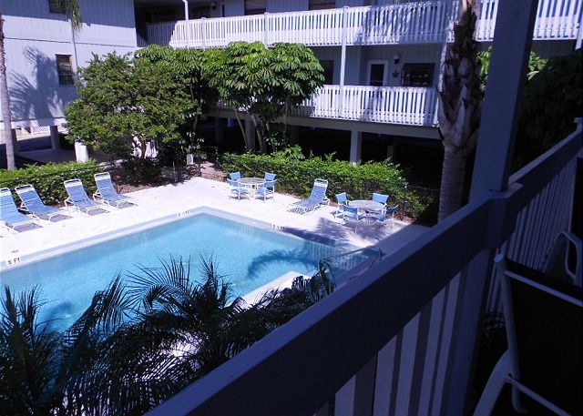 Pool view from balcony