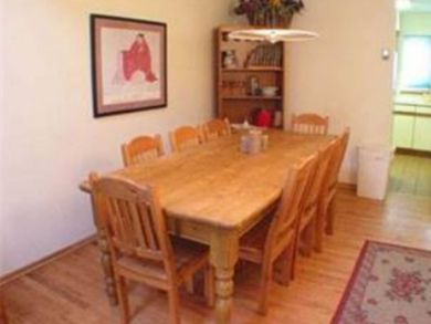 Dining area seats eight Dining area seats eight