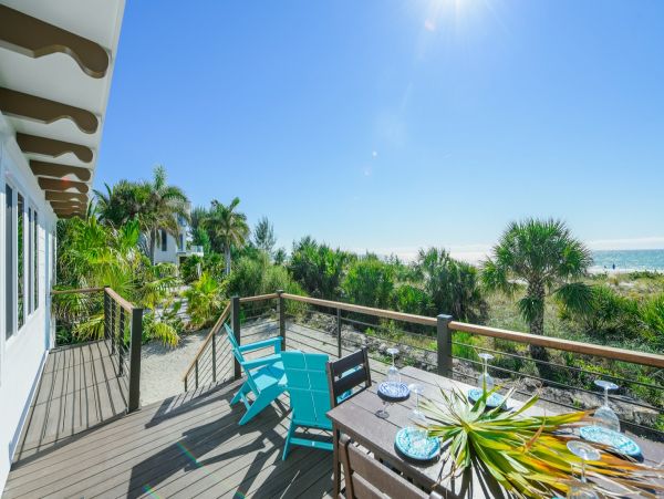 Anna Maria Gulf Front Three Bedroom Vacation Beach Cottage