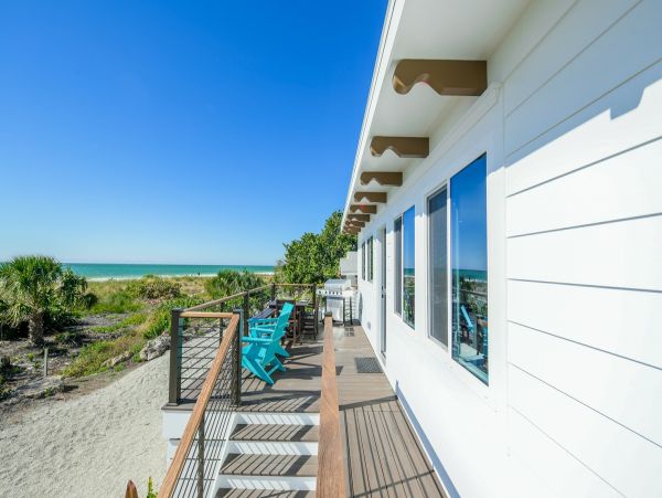 Anna Maria Gulf Front Three Bedroom Vacation Beach Cottage
