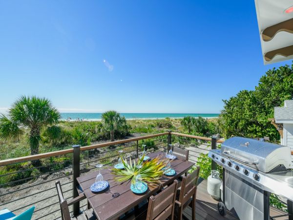 Anna Maria Gulf Front Three Bedroom Vacation Beach Cottage
