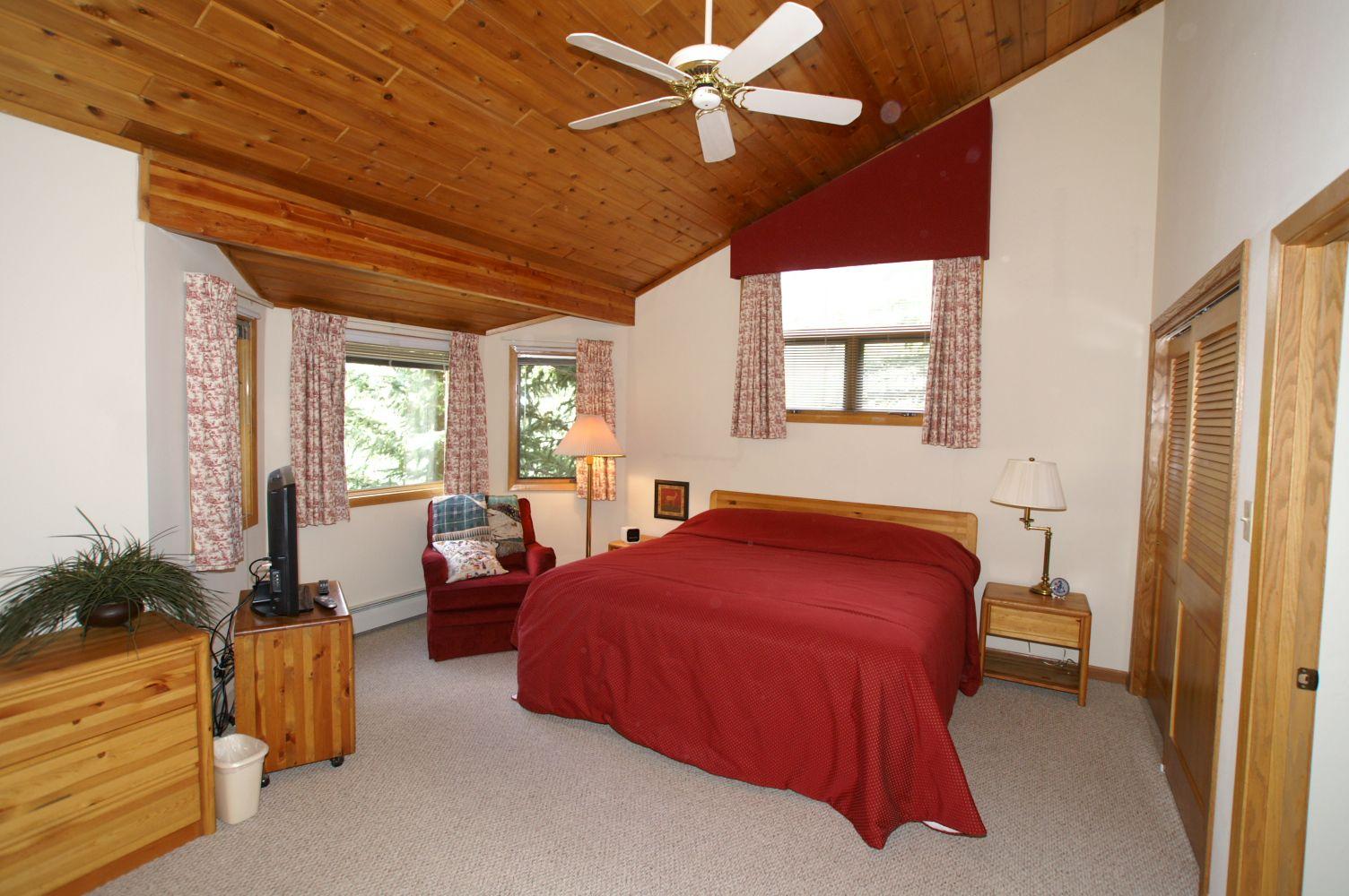 Master bedroom with king bed