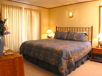 Master bedroom with king bed