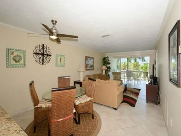 Two Bedroom Condo Short Walk to Beach Partial Gulf View