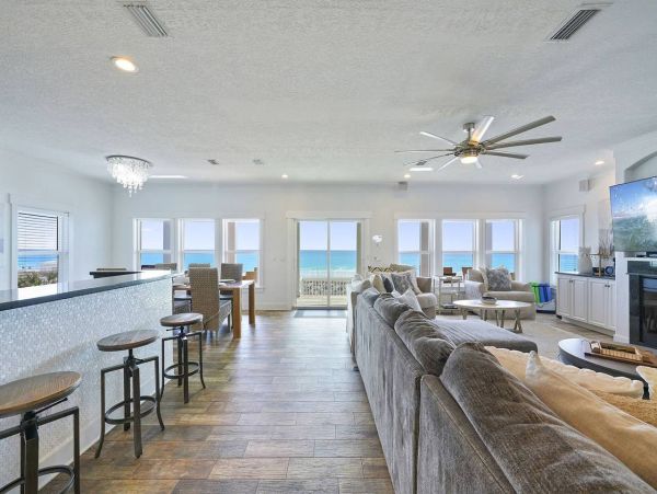 Large Gulf Front Nine Bedroom Vacation Rental in Miramar Beach
