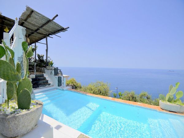 Splendid Hillside Villa with Private Pool Facing the Sea in Praiano