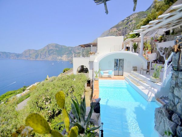Splendid Hillside Villa with Private Pool Facing the Sea in Praiano