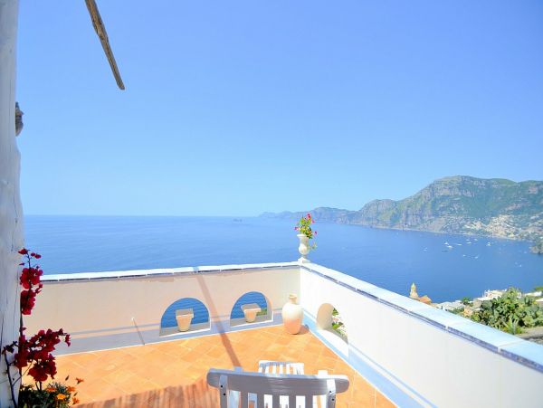 Splendid Hillside Villa with Private Pool Facing the Sea in Praiano