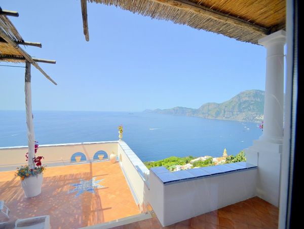 Splendid Hillside Villa with Private Pool Facing the Sea in Praiano