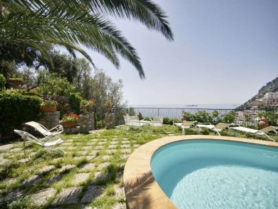 Poolside Lounging Area
