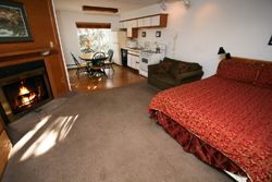 Comfy studio with fireplace Comfy studio with fireplace