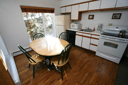 Dining area seats four Dining area seats four