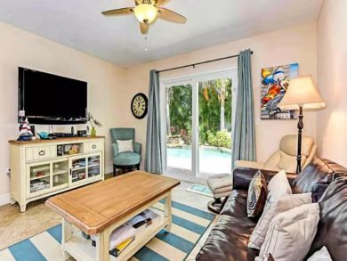 Living Room with Flat Screen TV