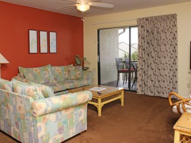 Living Area with Doors to Balcony