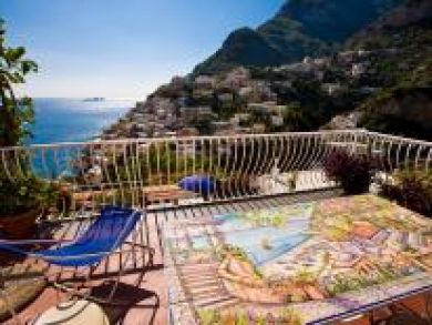 Spectacular views from this Positano rental
