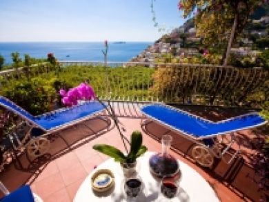 Beautiful views from this Positano rental