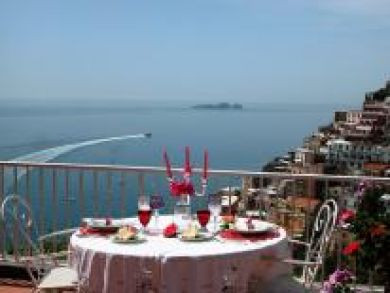 Beautiful views from this Positano vacation rental