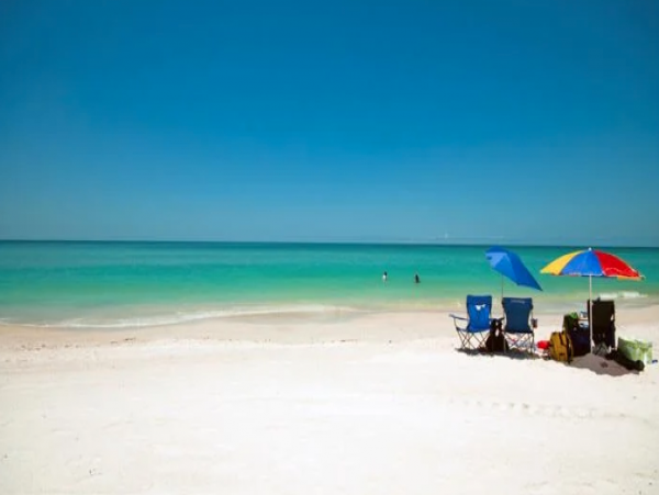 Right on the beach!