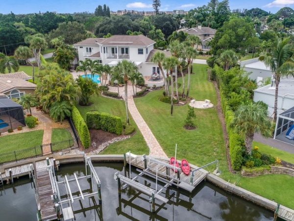 Canal Views From This Four Bedroom Siesta Key Vacation Home