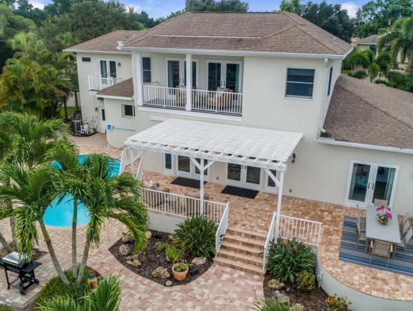 Canal Views From This Four Bedroom Siesta Key Vacation Home