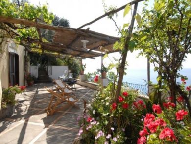 Spectacular views from this Positano vacatio rental