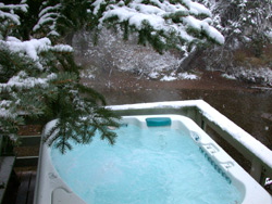 Outdoor hot tub
