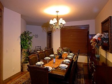 Dining room seats ten
