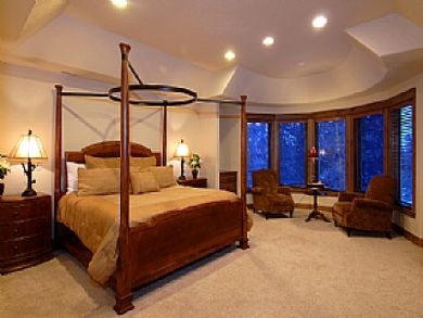 Master bedroom with king bed