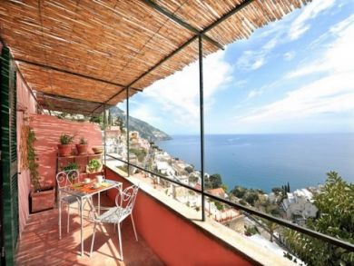 Gorgeous views from this Positano vacation rental
