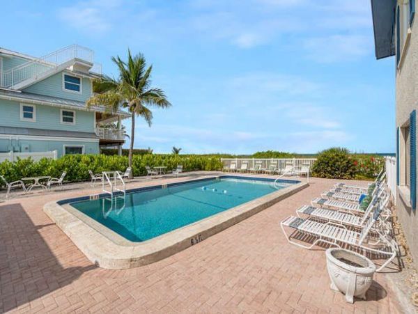 Beachfront Condo for Rent  Pool Modern Interior Anna Maria