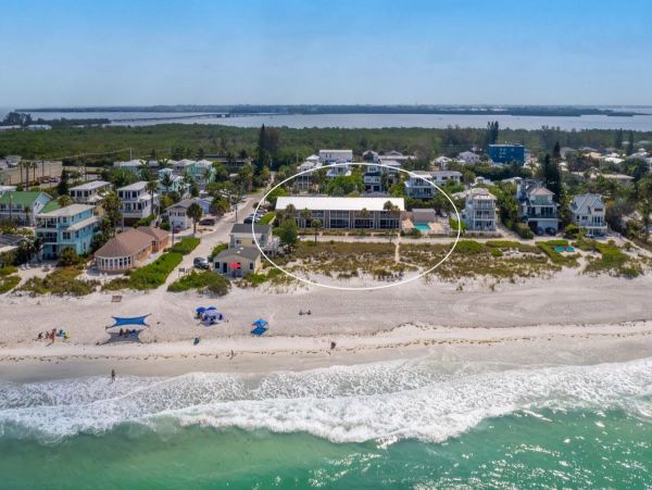 Beachfront Condo for Rent  Pool Modern Interior Anna Maria