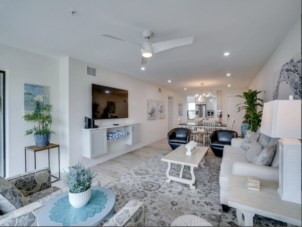 Holmes Beach Rental Condo Sleeps Six Guests Steps to Beach!
