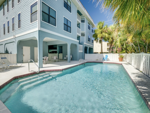 Holmes Beach Rental Condo Sleeps Six Guests Steps to Beach!