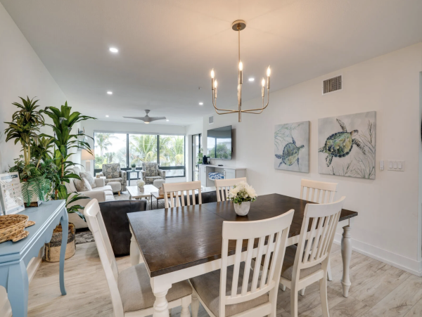Holmes Beach Rental Condo Sleeps Six Guests Steps to Beach!