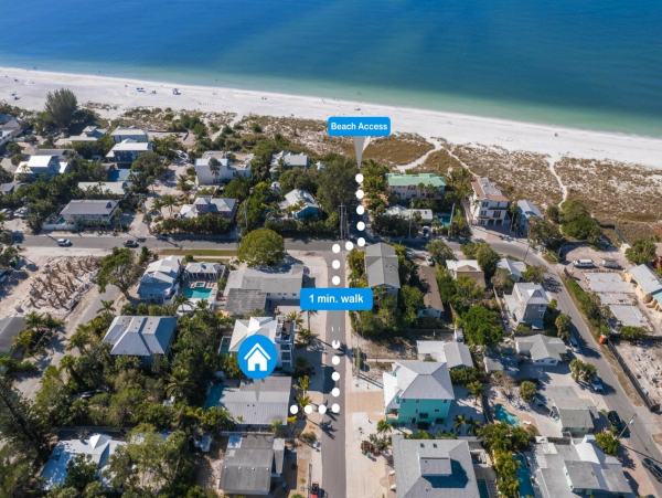 Anna Maria Home Four Bedrooms and Pool - 90 Steps to Beach