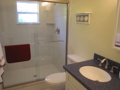 Bathroom with walk-in shower
