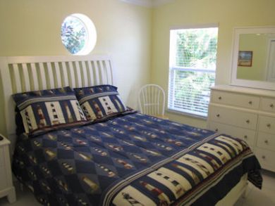 Master bedroom with queen bed