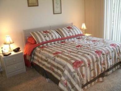 Master bedroom with king bed