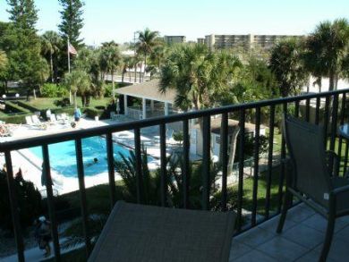 Pool View from Balcony