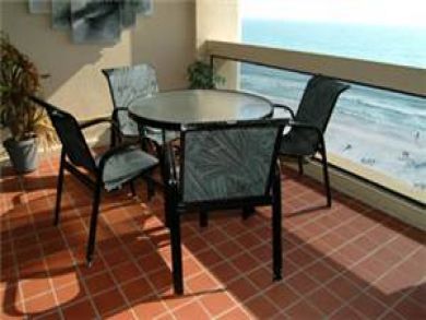 Open patio seats four Open patio seats four