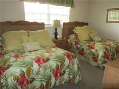 Guest bedroom with two double beds