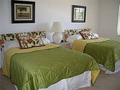 Guest bedroom with two double beds Guest bedroom with two double beds