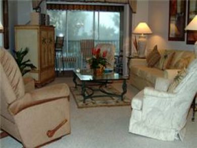Living room area with TV