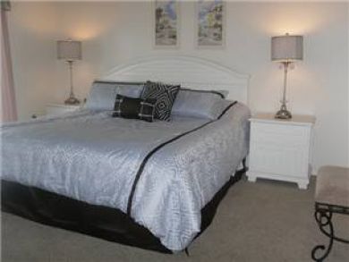 Master bedroom with king bed