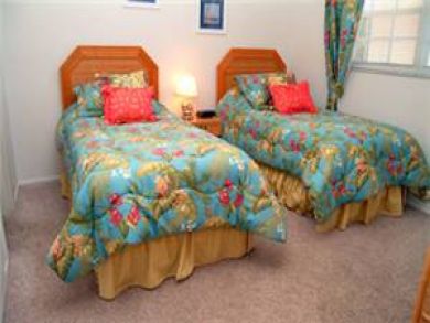Guest bedroom with two twin beds