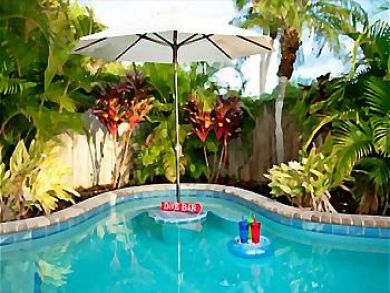 Walk to Beach Home with Pool in Holmes Beach, Florida