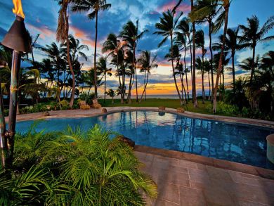 Amazing Sunsets at the Pool