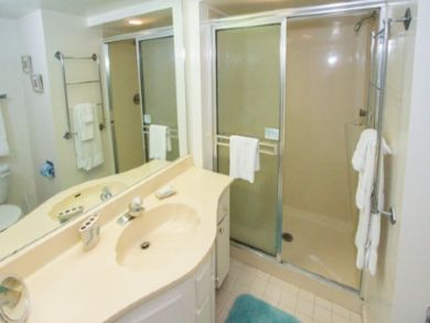 Bathroom with walk-in shower