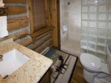Bathroom with walk-in shower
