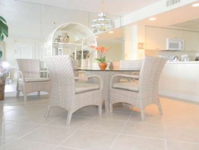 Dining area seats four Dining area seats four